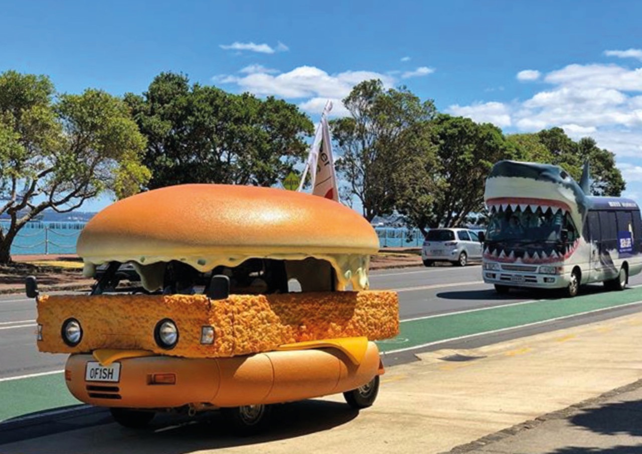 How Uber Eats and Special Group punked Kelly Tarlton’s iconic Shark Bus to announce that it was now delivering McDonald’s in New Zealand