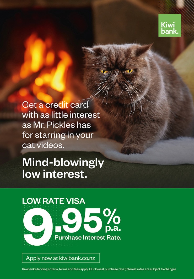 Kiwibank promotes its mind-blowingly low interest rate in latest campaign via 99