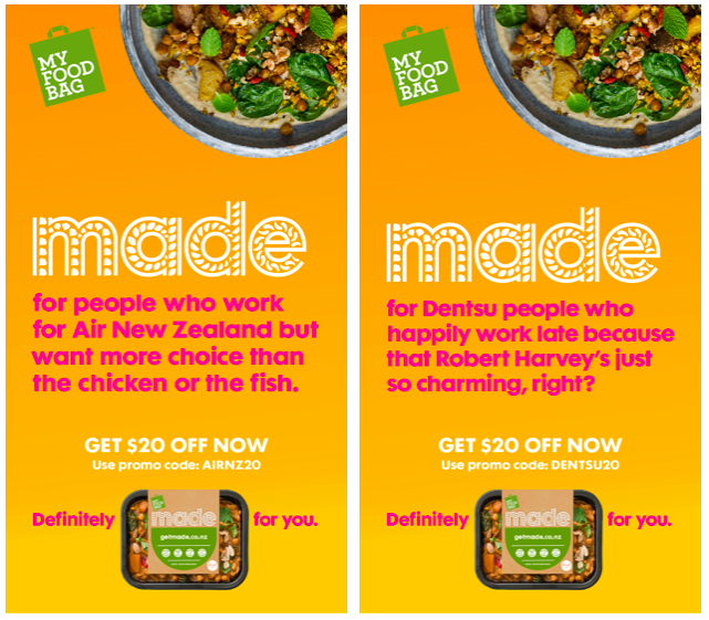 My Food Bag launches targeted ads to promote ‘MADE’ range via Saatchi & Saatchi and Zenith