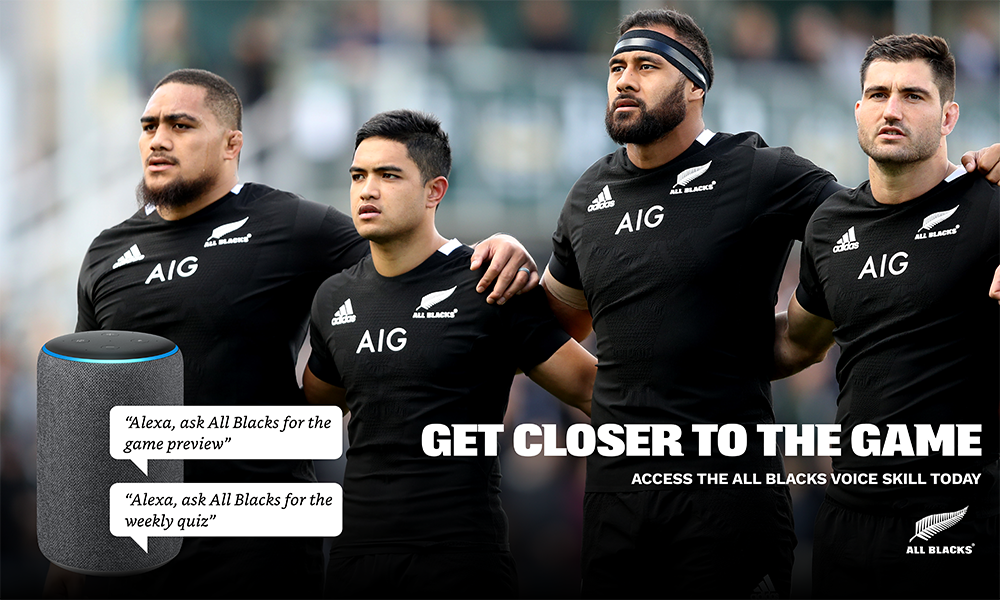 VERSA and New Zealand Rugby deliver All Blacks fans with ultimate voice experience