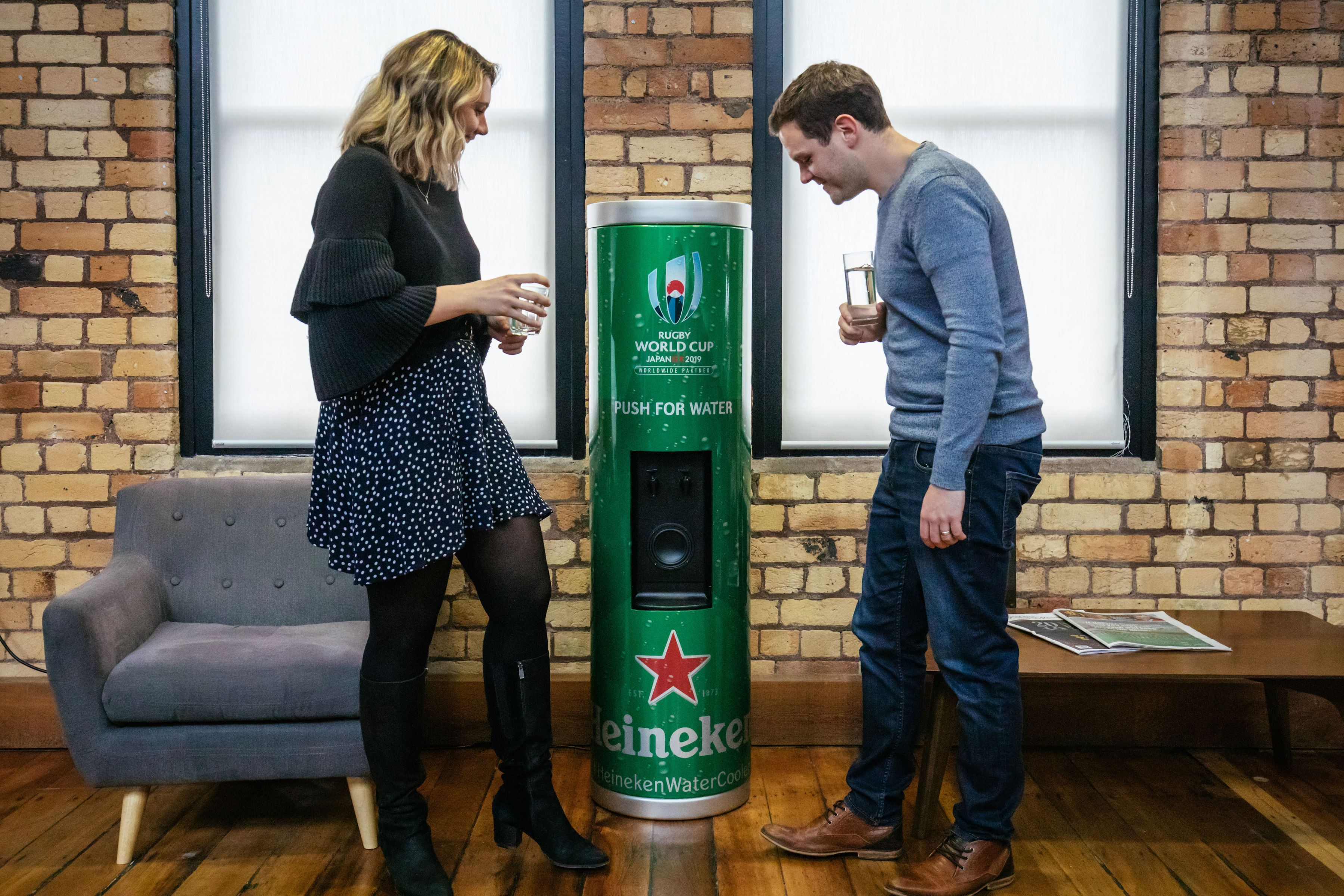 Heineken invents the ‘talking water cooler’ to arm Kiwis with rugby chat via DarkHorse
