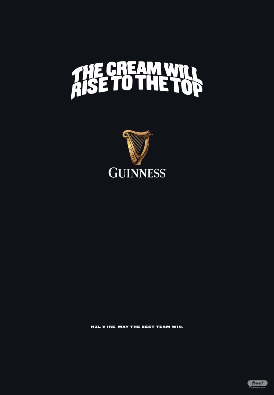Guinness raises a glass to the love of rugby in new campaign via Special Group New Zealand
