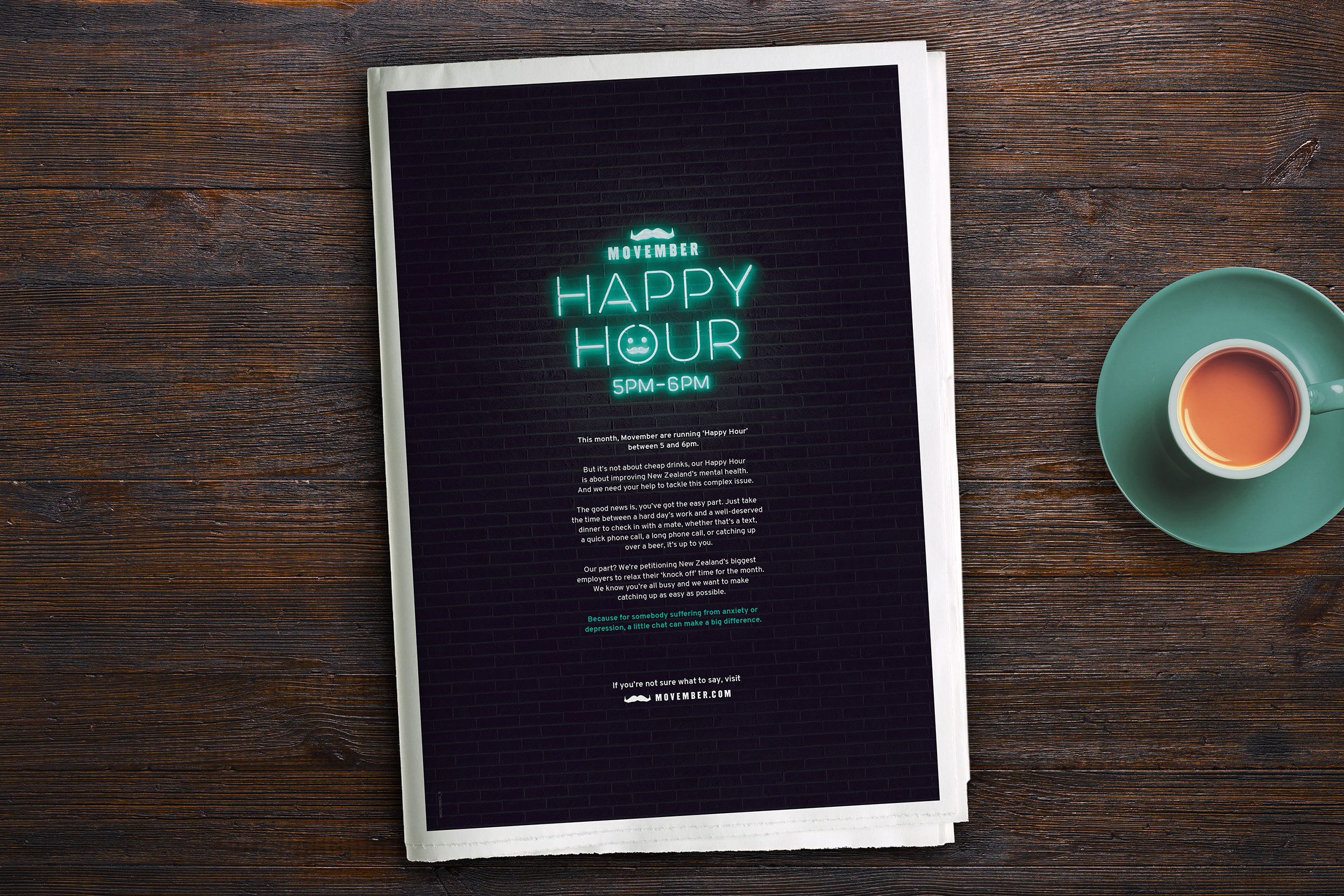 The Movember Foundation and Dentsu Aegis Network launch new ‘Happy Hour’ campaign