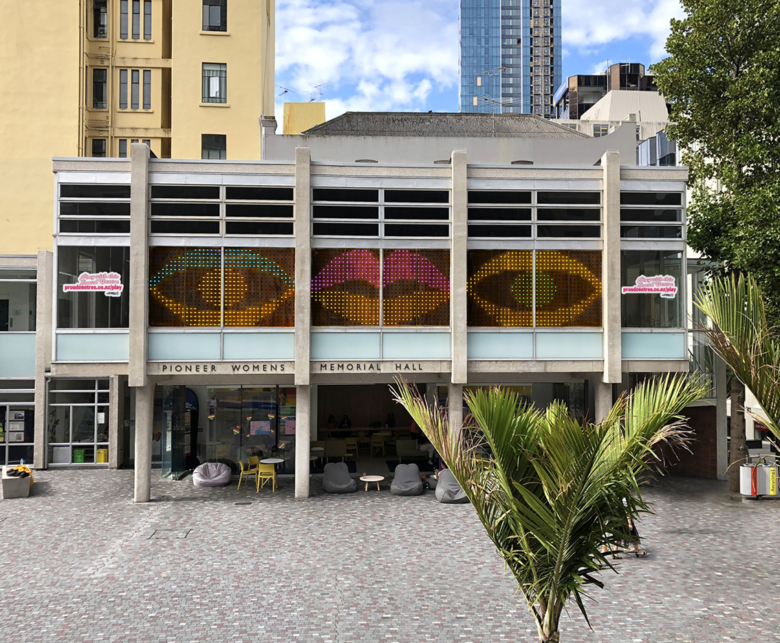 Auckland Council transforms the Ellen Melville Centre with new Pride installation via RUN