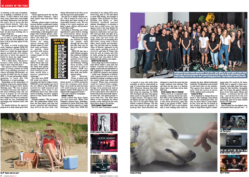 Creative focus paramount: DDB crowned Campaign Brief New Zealand Agency of the Year