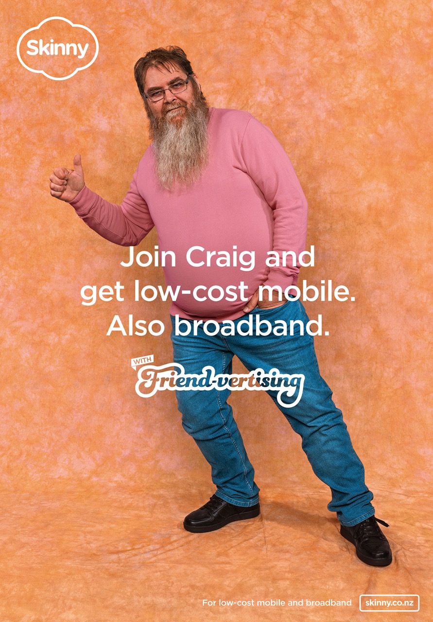 Skinny attempts to reach the whole country with an ad featuring someone they know in new Friend-vertising campaign via Colenso BBDO