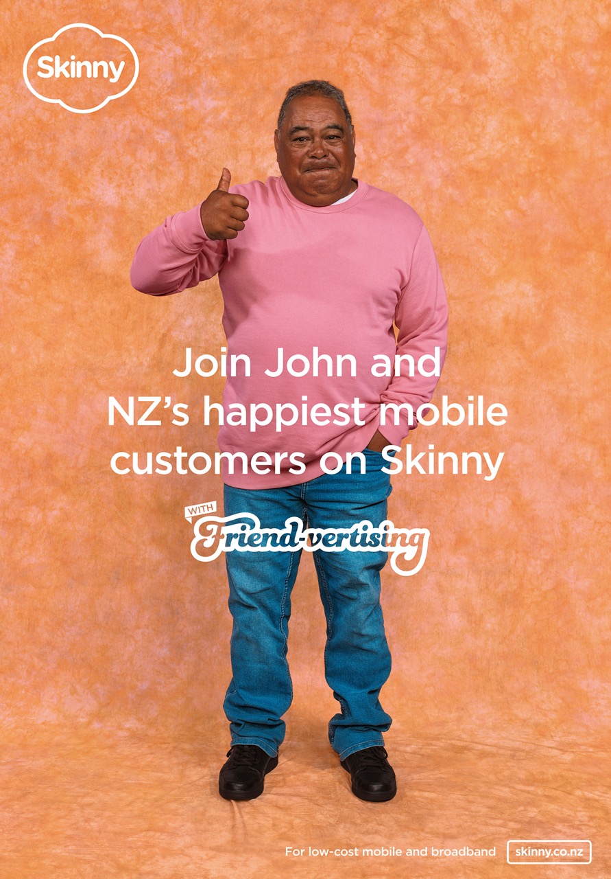 Skinny attempts to reach the whole country with an ad featuring someone they know in new Friend-vertising campaign via Colenso BBDO