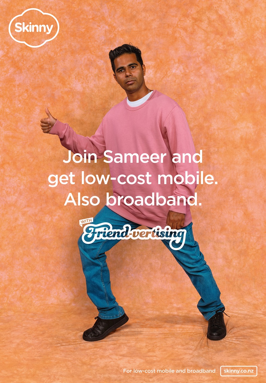 Skinny attempts to reach the whole country with an ad featuring someone they know in new Friend-vertising campaign via Colenso BBDO
