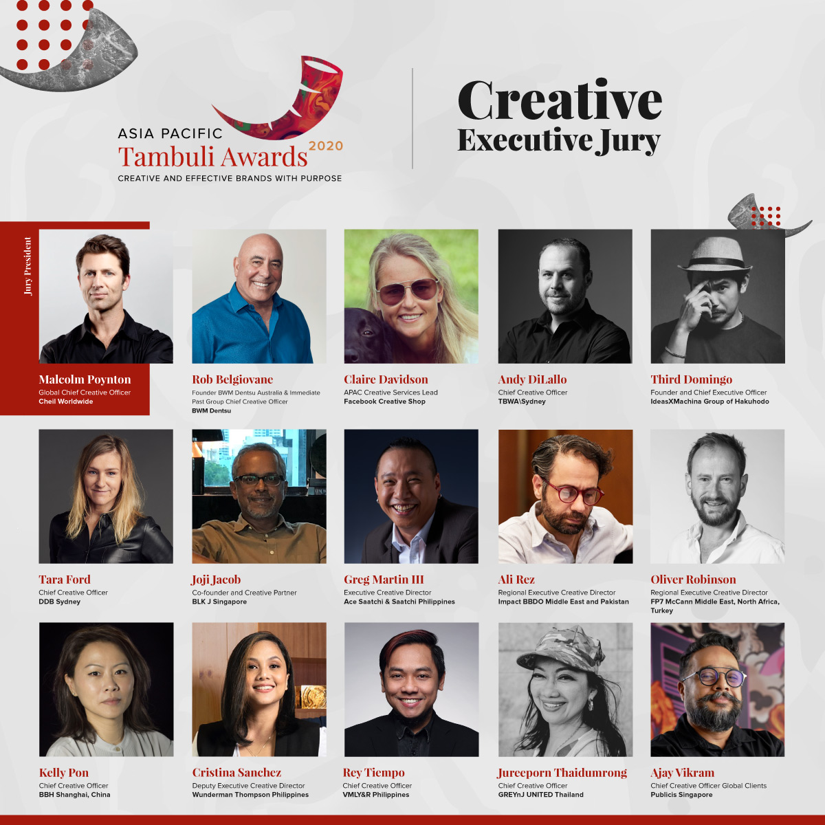Kiwi expat Malcolm Poynton, Cheil global CCO to lead Asia Pacific Tambuli Awards Creative jury