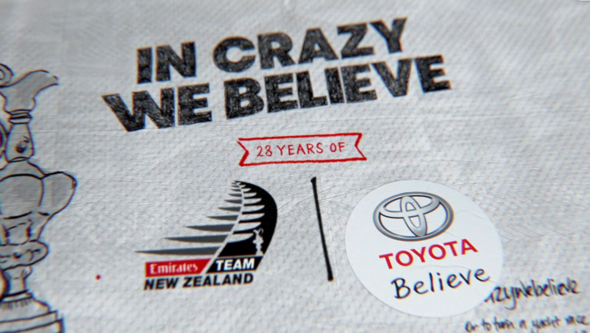 “In Crazy We Believe”: Toyota celebrates 28-year support of Emirates Team New Zealand in latest campaign via Saatchi & Saatchi