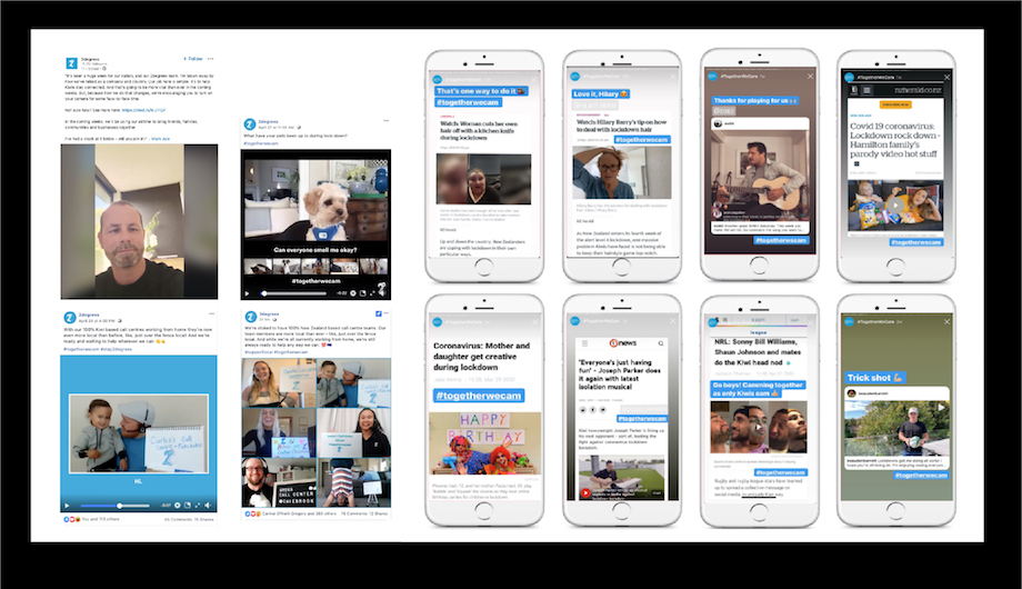 How 2degrees + TBWA helped Kiwis keep 2degrees of (virtual) separation during lockdown