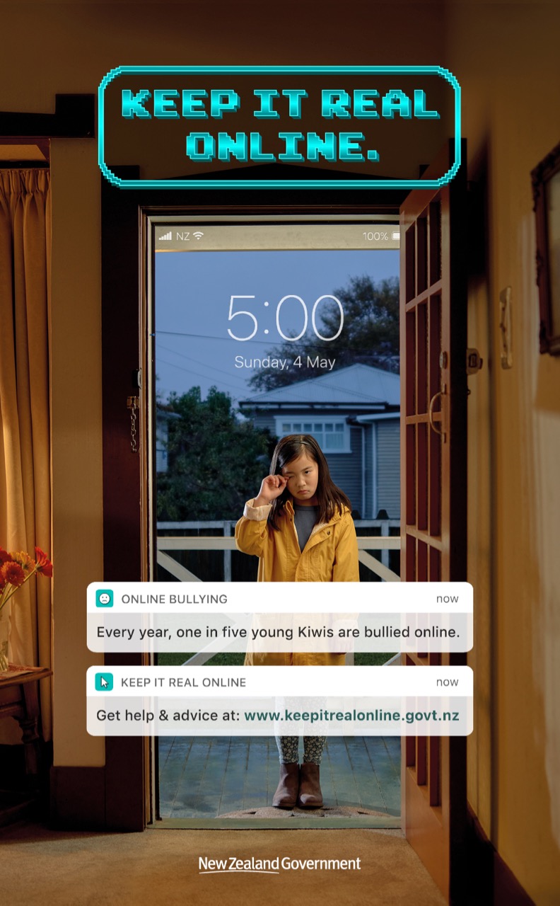 NZ Government teaches parents and caregivers how to manage online harm in new ‘Keep It Real Online’ safety campaign via Motion Sickness