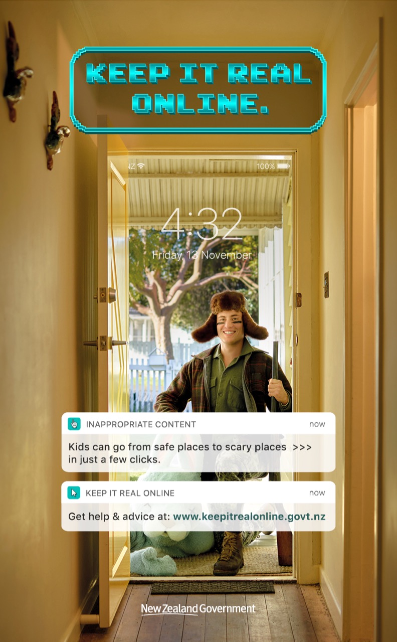 NZ Government teaches parents and caregivers how to manage online harm in new ‘Keep It Real Online’ safety campaign via Motion Sickness