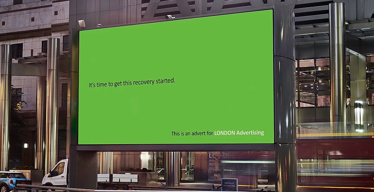 London Advertising unveils major campaign with Helen Mirren + Liam Neeson the day after lock-down ends for a highly unusual client – itself