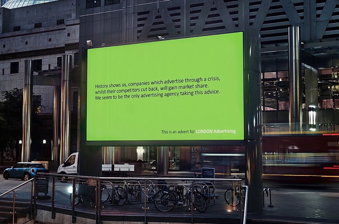 London Advertising unveils major campaign with Helen Mirren + Liam Neeson the day after lock-down ends for a highly unusual client – itself