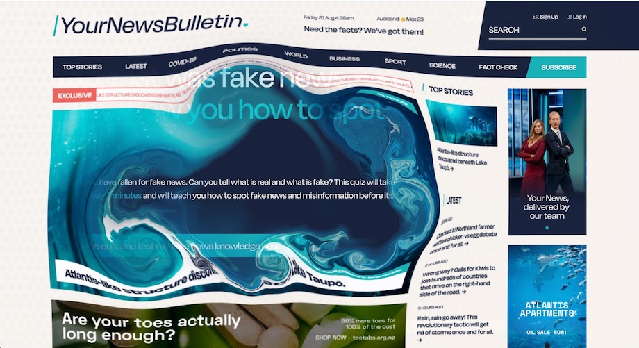 Netsafe launches quintessentially kiwi #fakenews campaign via Motion Sickness