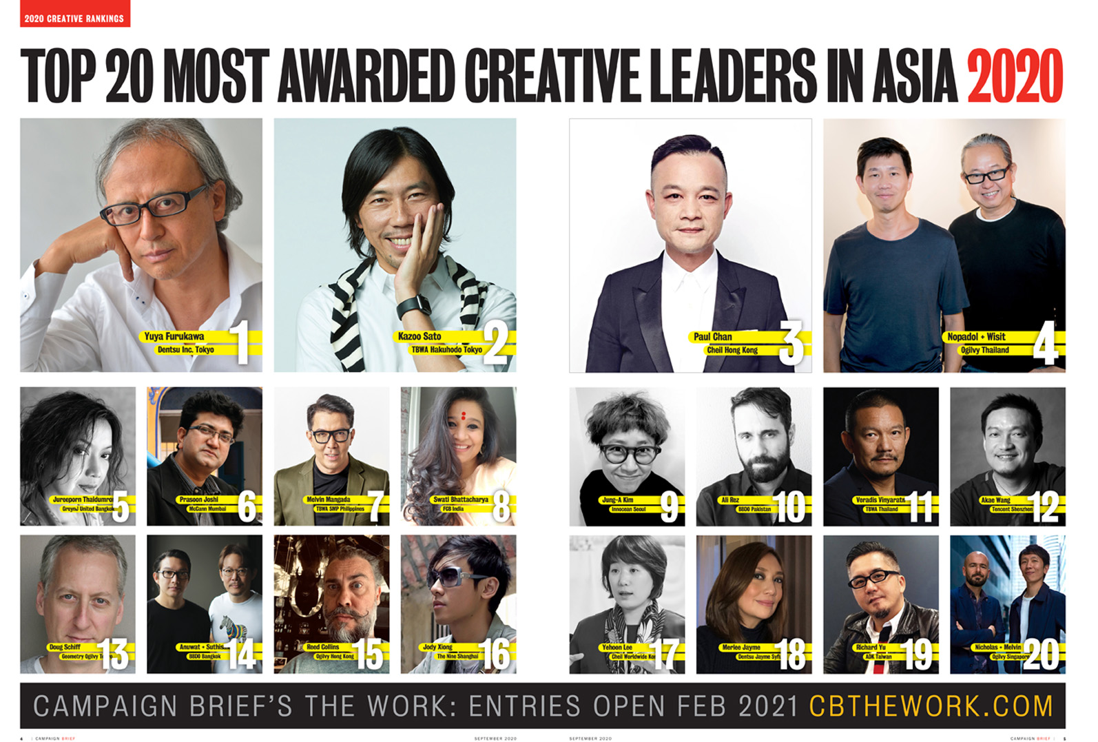 TBWA ranks #1 Network in Asia for the first time in the Campaign Brief Asia 2020 Creative Rankings: Download the full coverage of Asia’s 227 most awarded agencies + 2147 most awarded creatives