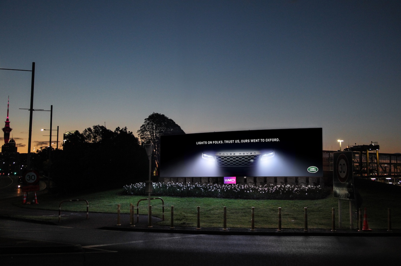 Land Rover turns the lights on in new digital billboard campaign via Hello and LUMO