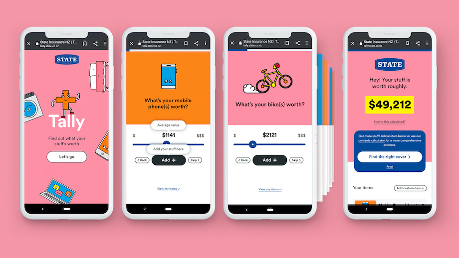 Are your clothes worth more than your car? Find out with State’s fun, visual calculator ‘Tally’ via Colenso BBDO