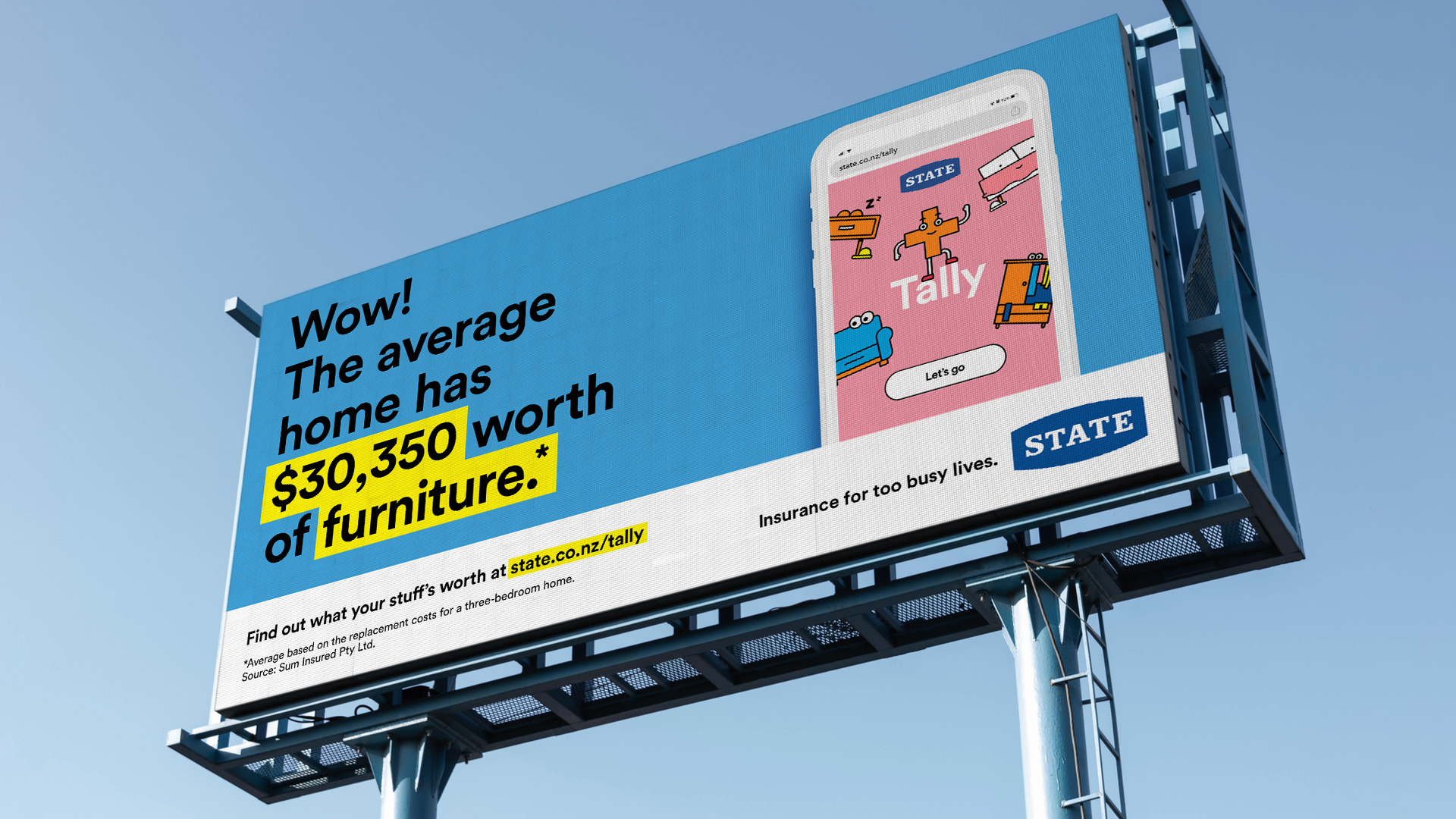 Are your clothes worth more than your car? Find out with State’s fun, visual calculator ‘Tally’ via Colenso BBDO