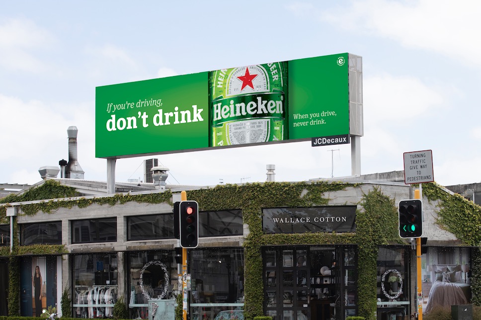 Heineken asks Kiwis not to drink Heineken in anti drink-driving campaign via Saatchi & Saatchi