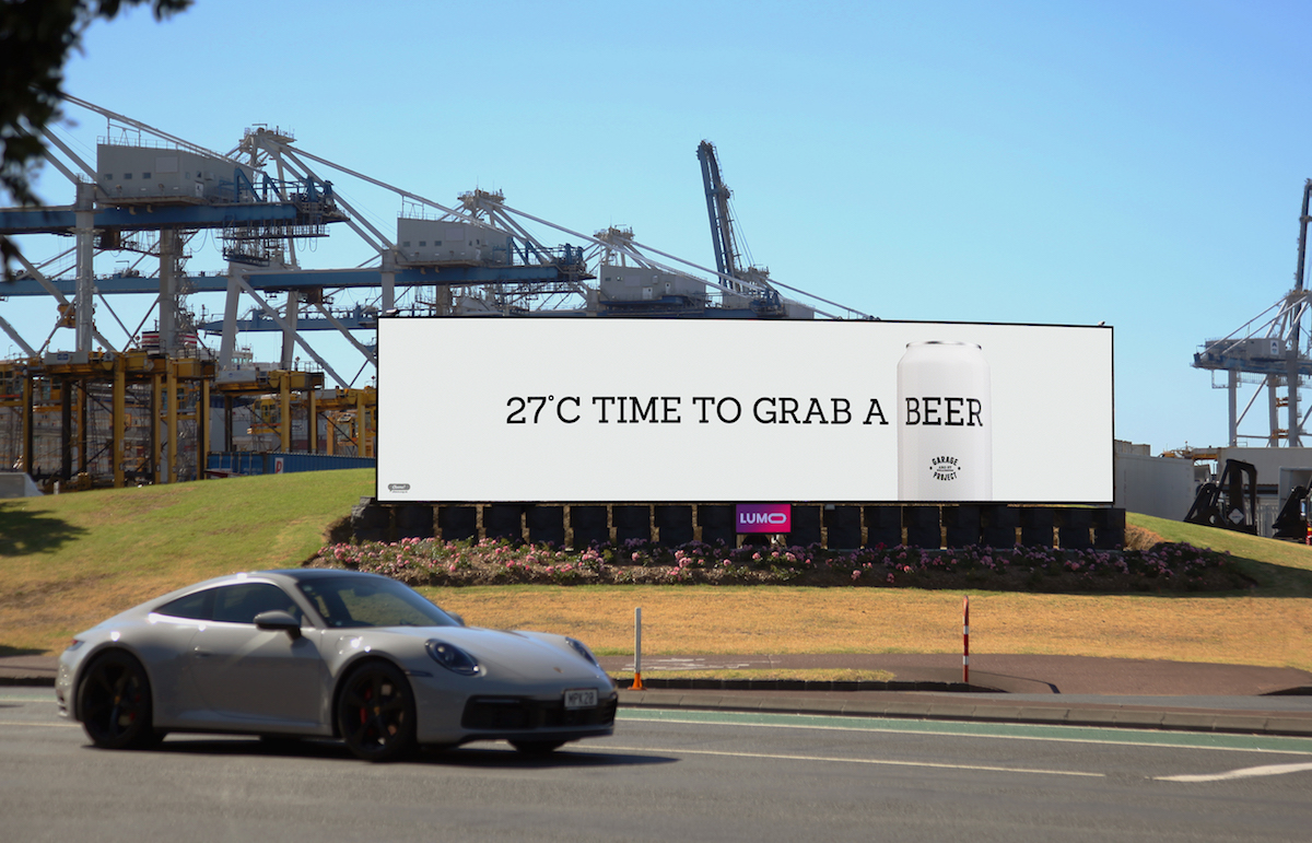 Garage Project owns beer o’clock in latest digital billboard campaign via Hello