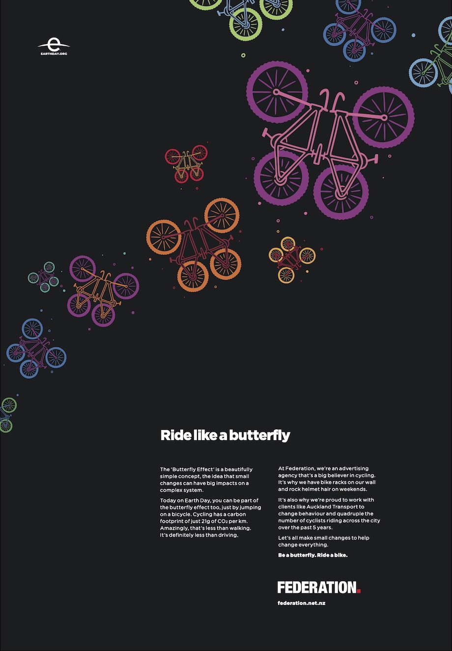 Federation spreads climate change message with ad in the NZ Herald for World Earth Day