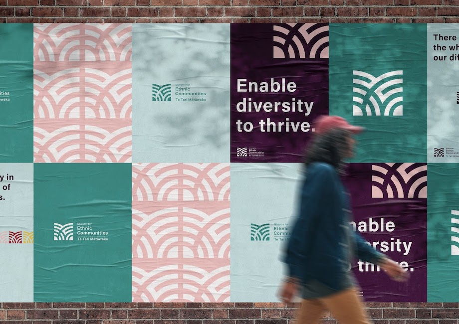 Motion Sickness designs brand for The Ministry for Ethnic Communities