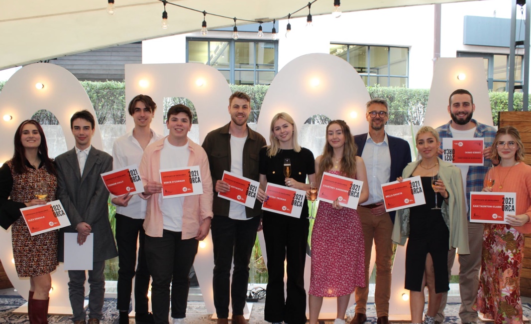 Media Design School students Bella Rakete and Courtney Andersen win this year’s Student Orca