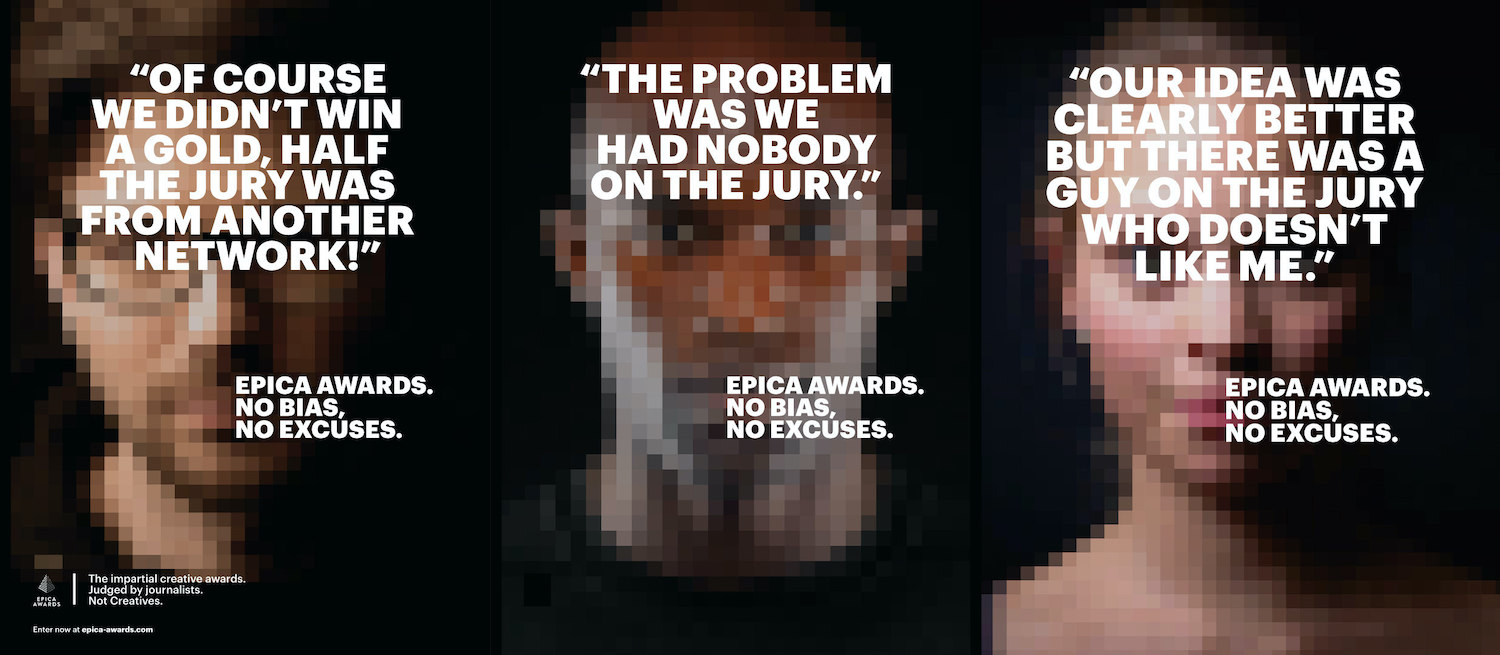 Epica Awards launches new ‘No Bias. No Excuses’ call for entries campaign ~ entry deadline: Oct 8