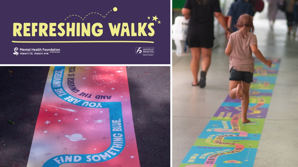 The Mental Health Foundation and Ministry of Health brighten South Auckland’s streets with ‘Refreshing Walks’ campaign via Daylight Creative