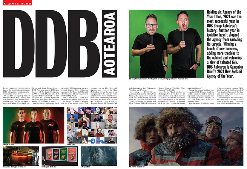 Creative + Effective: DDB Aotearoa crowned Campaign Brief New Zealand Agency of the Year
