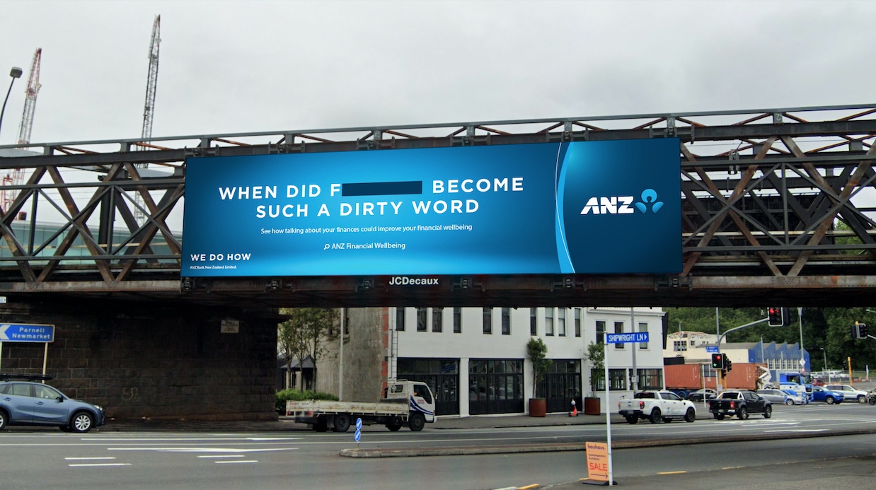 ANZ encourages New Zealanders to talk about F****** in new campaign via TBWA\NZ