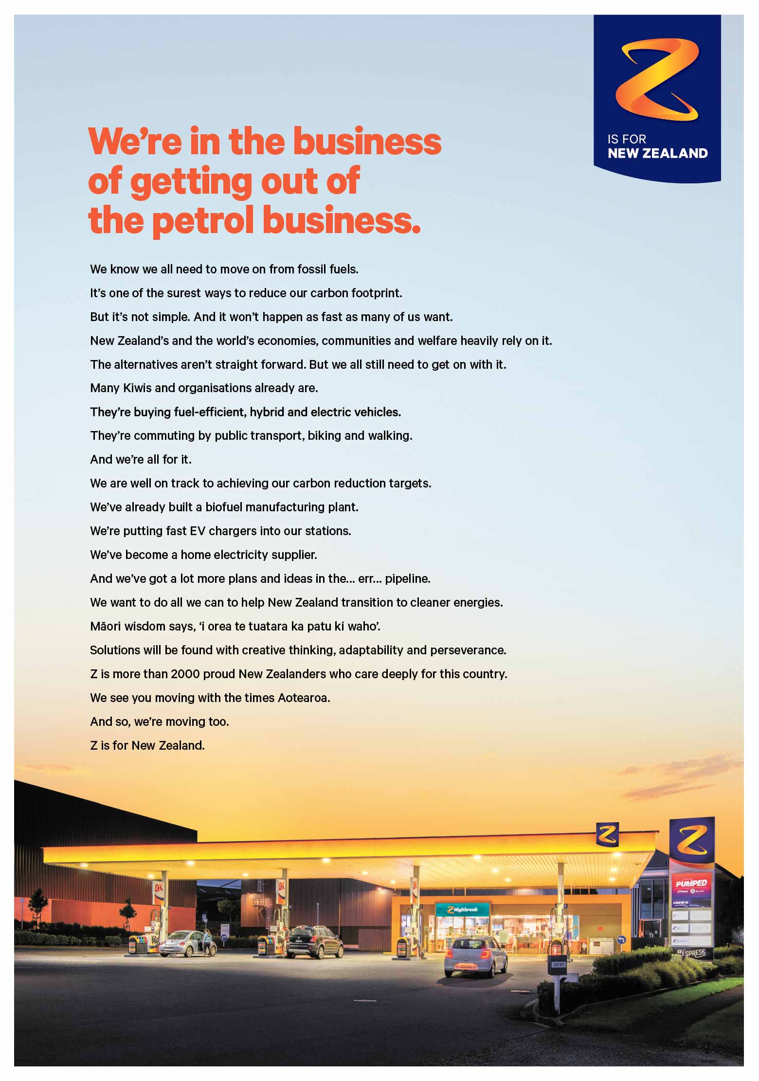 Z is moving with the times in major brand campaign via Saatchi & Saatchi New Zealand
