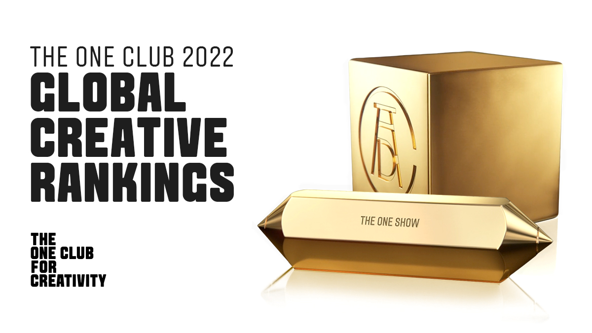 Special ranked 7th Independent Agency in the World in One Show Global Creative Rankings 2022