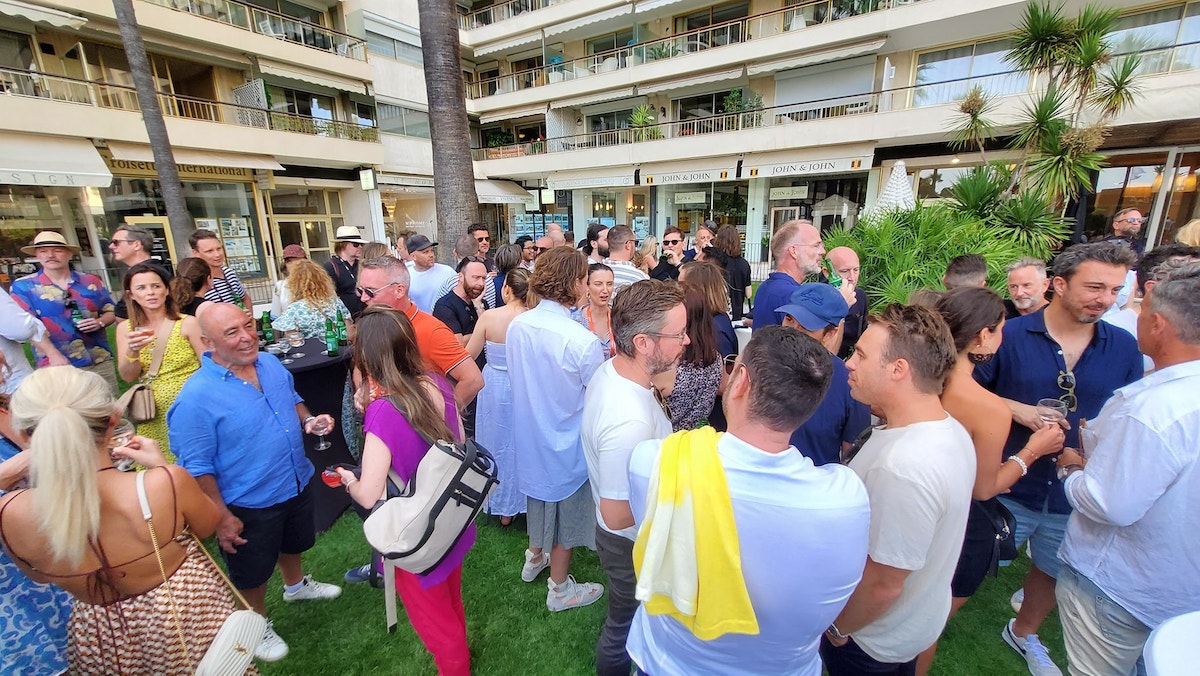 Aussie and Kiwi delegates treated to the annual Campaign Brief Cannes Welcome Cocktails courtesy of Photoplay and Fin Design + Effects