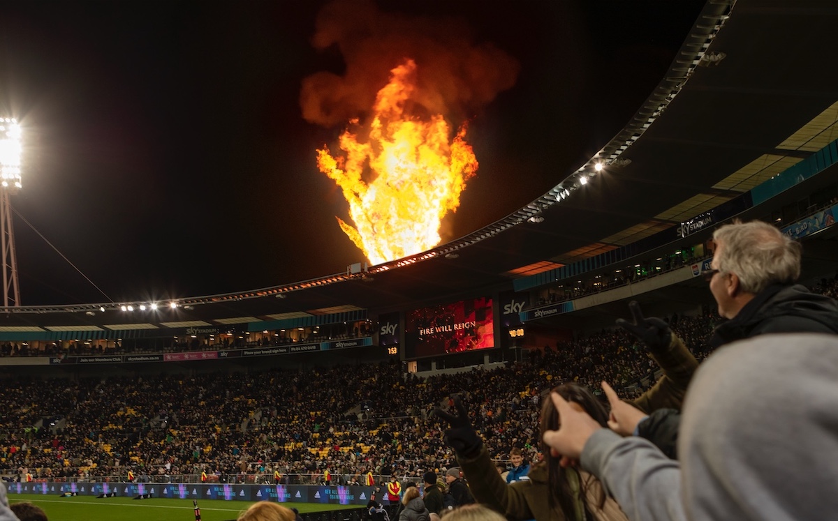 Fire and dragons reign over All Blacks V Ireland game in new campaign via The Monkeys