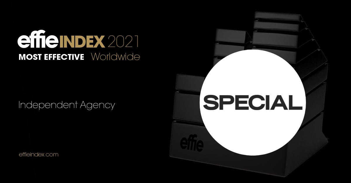 EFFIES Global Rankings name Special as ‘Most Effective Independent Agency in the World’