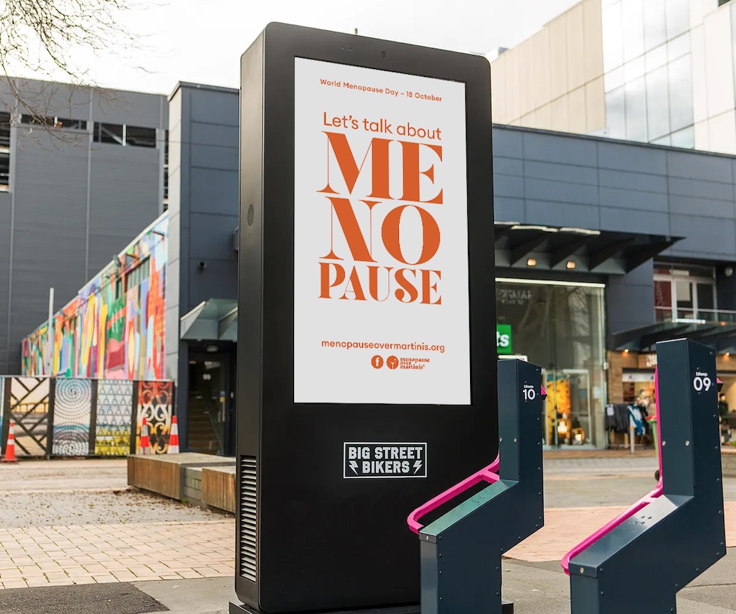 Taboo-breaking outdoor ads a first for Gen X campaigners on World Menopause Day