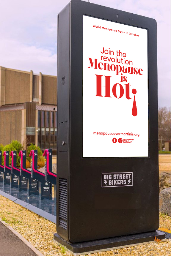 Taboo-breaking outdoor ads a first for Gen X campaigners on World Menopause Day