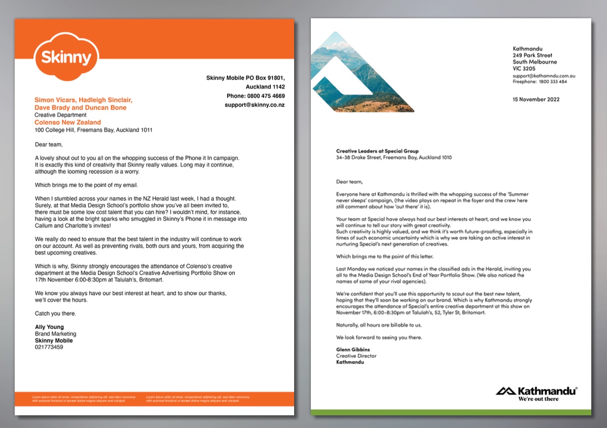 Hey Creatives! Your clients saw your name in the paper and they’d like to remind you to come to AdSchool’s End of Year Show tomorrow night