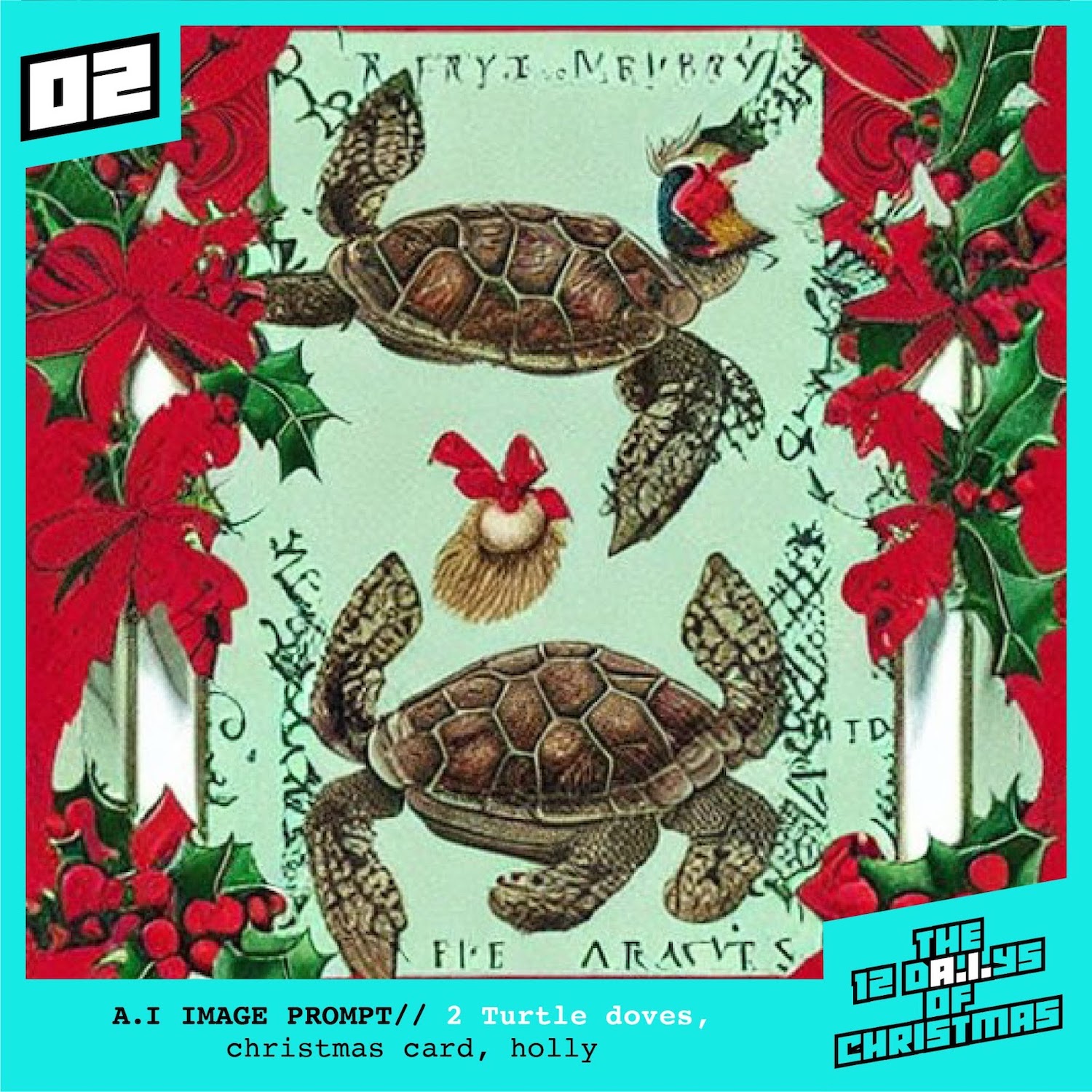 Forever Beta creates a nightmarish 12 d.A.I.ys of Christmas holiday cards, highlighting the shortcomings of A.I