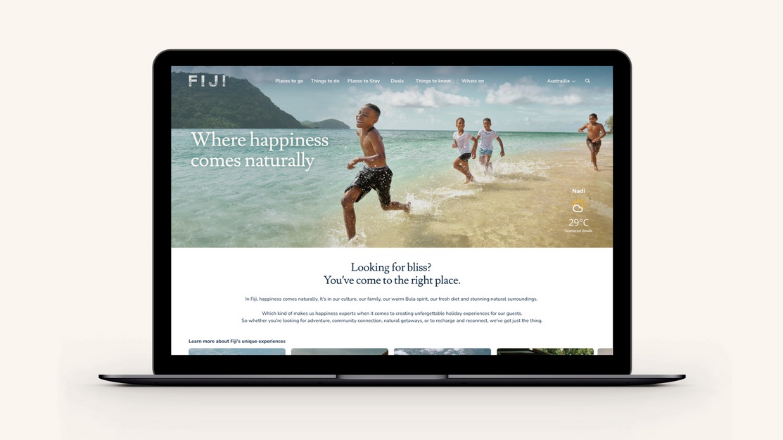 Tourism Fiji launches ‘Where happiness comes naturally’ global brand platform via Host/Havas