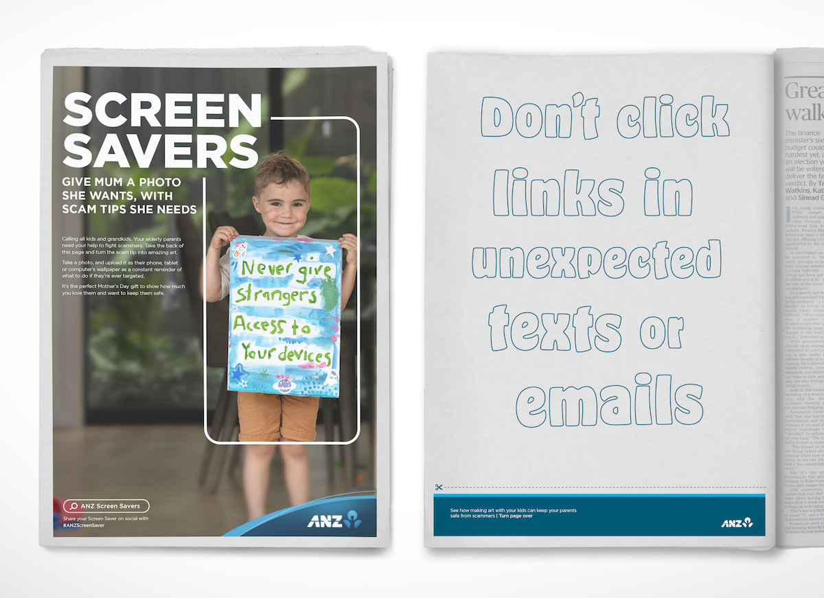 ANZ launches ‘Screen Savers’ to protect older adults from financial scams via TBWA\NZ + Eleven