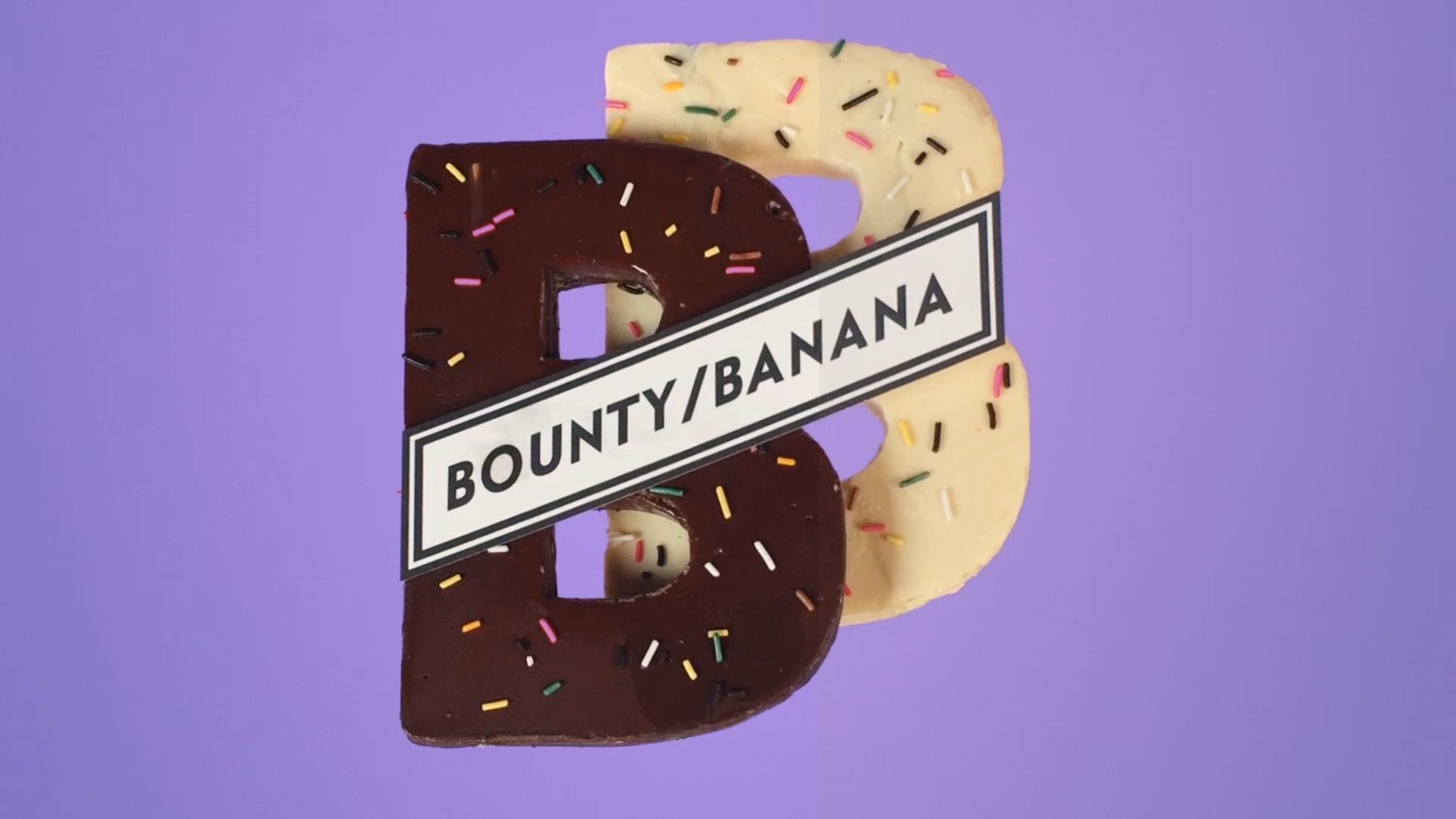 Bounty Banana: A Summertime Cocktail duo sign with Playground