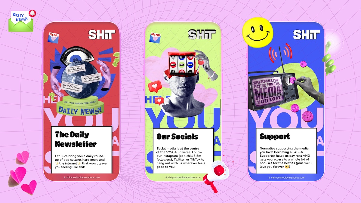 Shit You Should Care About reveals its universe in new website and rebrand via Daylight