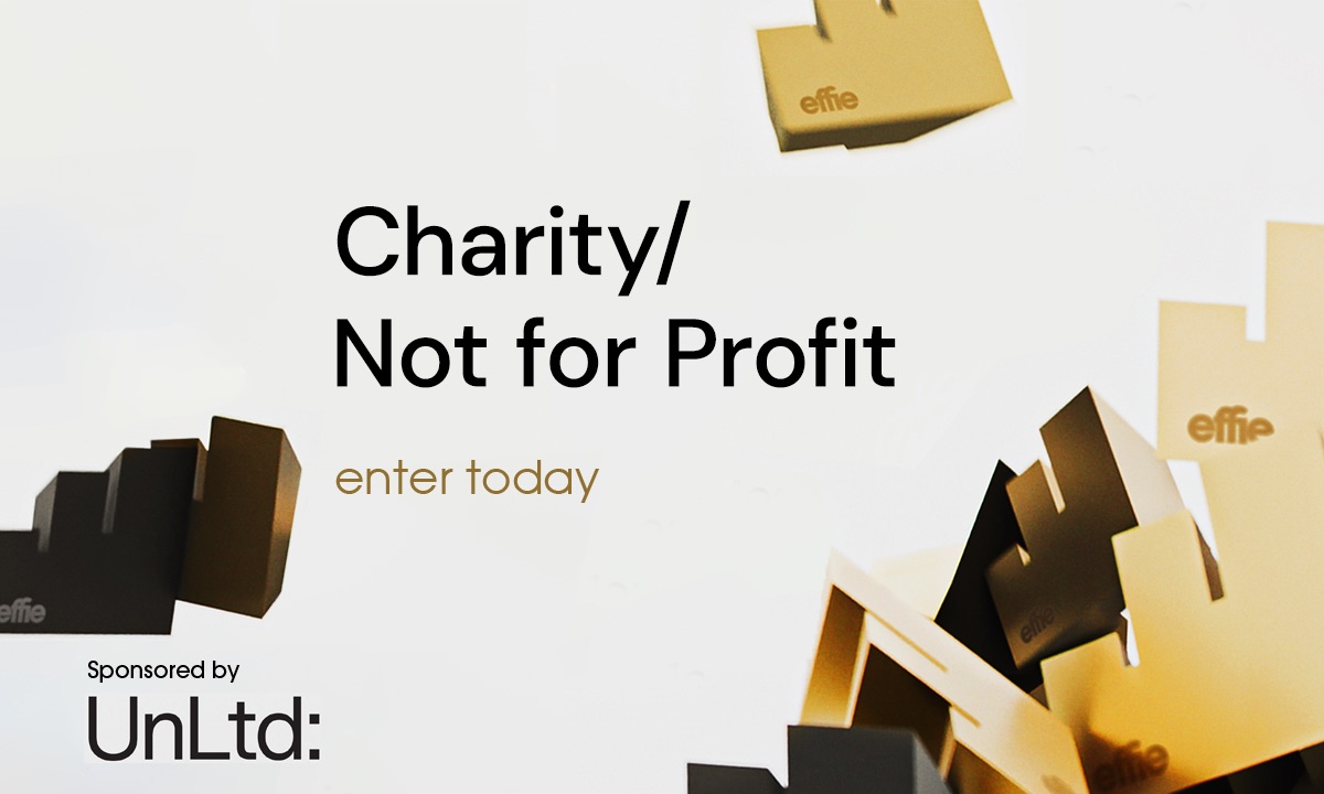 UnLtd partners with the 2023 Effie Awards for the Charity/Not for Profit Category