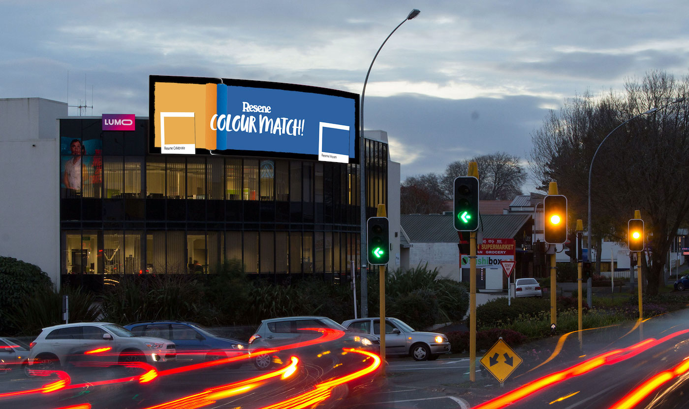 Resene ColourMatch paints the town in latest DOOH campaign via LUMO
