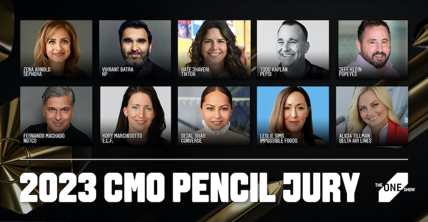 The One Club reveals jury of leading marketers to select 2023 One Show CMO Pencil Winner