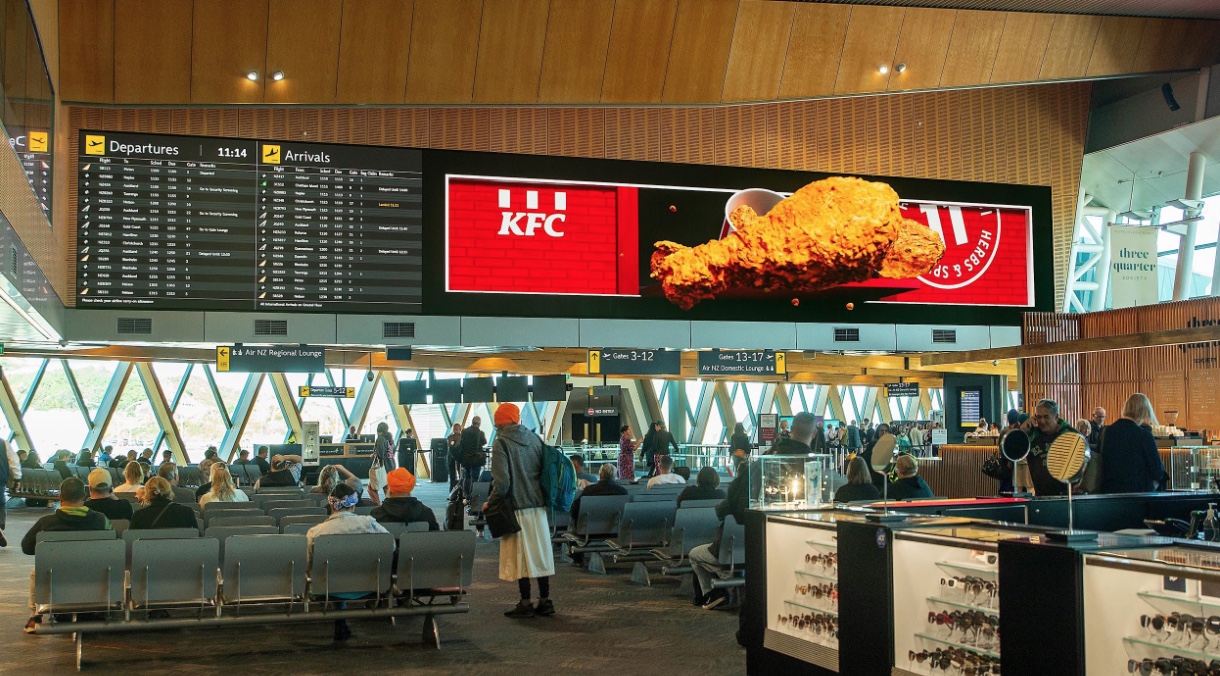 The Colonel goes 3D in NZ’s first 3DOOH billboard for KFC via Stanley St, PHD and MediaWorks
